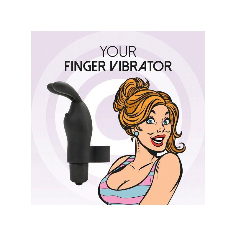 FeelzToys - Magic Finger Vibrator Zwart Czarny